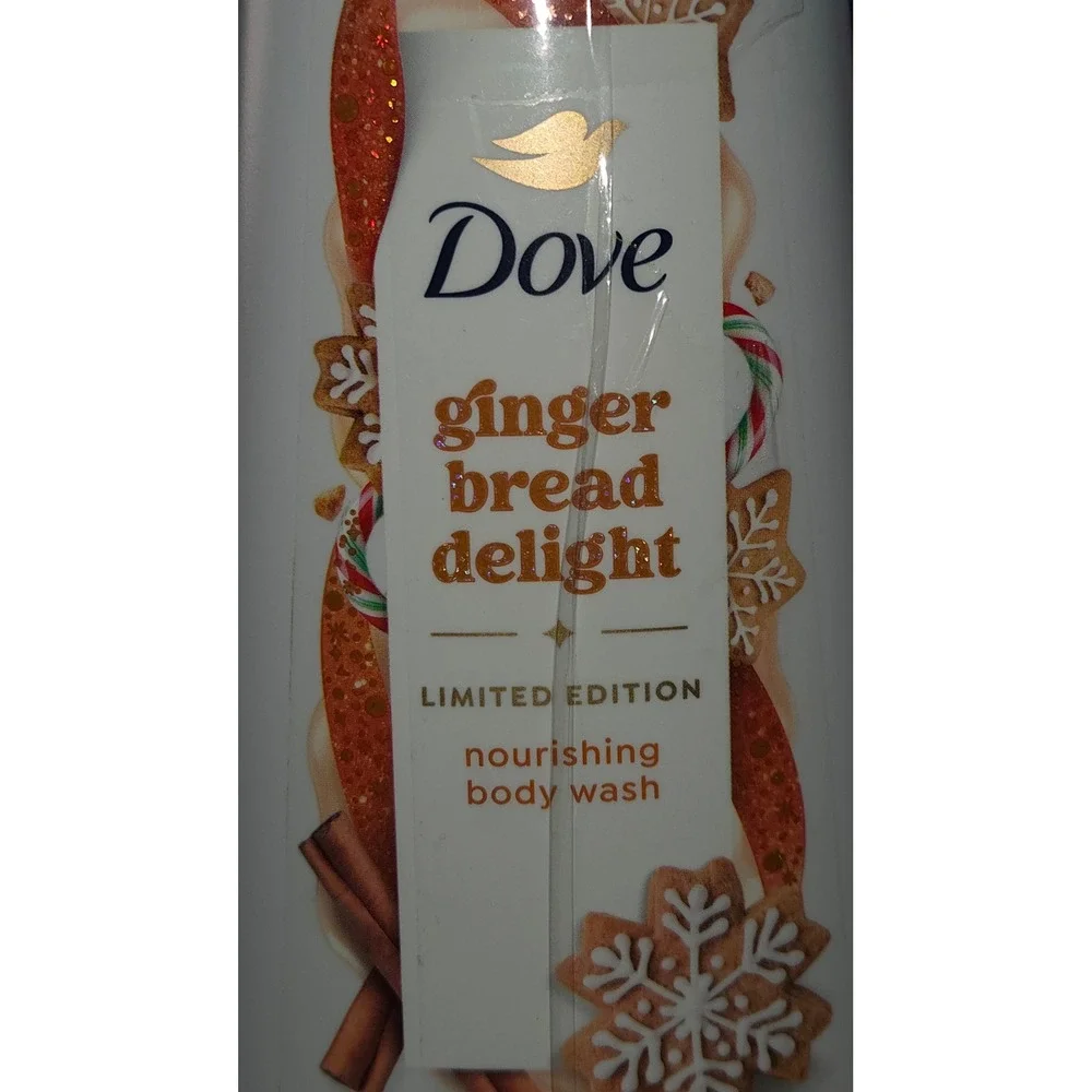 Dove Gingerbread Delight Limited Edition Holiday Treats Body Wash 20 oz New